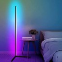 Dimbar hörngolvlampa 140 cm RGB+CW+WW 12W 1200LM Fjärrkontroll Musikläge Timer Modern LED-lampa 4