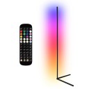 Dimbar hörngolvlampa 140 cm RGB+CW+WW 12W 1200LM Fjärrkontroll Musikläge Timer Modern LED-lampa 2