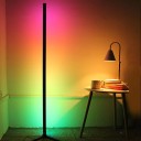 Hörngolvlampa 160 cm LED Dimbar RGB WIFI Fjärrkontroll Röststyrning Musikläge USB-ström Timer 2