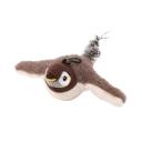 Beröringsaktiverad pipande plysch kattleksak 24 cm Sparrow med kattmynta interaktiv USB-leksak Jaktfågelleksak 3