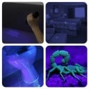 UV-taskulamppu 21 LEDiä 395 nm 9,6 x 2,9 cm Kompakti UV-lamppu Setelitarkastus Tahratunnistus Mineraalit Hygienia Kotitalous 3