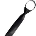 Enfärgad smal herrslips 48 x 5 cm Förknuten slips på resårband Elegant slips för vuxna Formell accessoar till skjorta och kostym 1