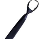 Enfärgad smal herrslips 48 x 5 cm Förknuten slips på resårband Elegant slips för vuxna Formell accessoar till skjorta och kostym 4