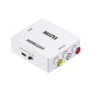 HDMI till RCA AV-adapter HDMI till RCA-konverterare Video och ljud USB-ström för TV DVD VHS-spelkonsoler Projektorer 3
