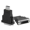 HDMI till DVI dubbelriktad adapter HDMI hane till DVI-D hona videosignalomvandlare Full HD 1080p för bildskärm TV projektor PC Notebook 1