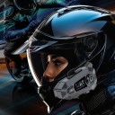 A1 Motorcycle Headset with Display BT 5.3 Soft Mic FM Radio IPX6 1000 mAh Touch Volume Lasting up to 48 h for Full Face Helmets 3