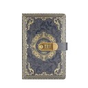 A5 Notebook with Metal Combination Lock 220x150 mm Colourful Diary with Ornaments Embossed Notepad with Privacy Protection 4