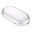 Aanraaking van directe warmte 50 W Dubbelzijdige ultra dunne handwarmer 3 temperatuurinstellingen Oplaadbare zakverwarming 2