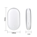 Aanraaking van directe warmte 50 W Dubbelzijdige ultra dunne handwarmer 3 temperatuurinstellingen Oplaadbare zakverwarming 5