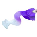 Abanico de baile con tela de satén larga de 150 cm efecto seda colorido para danza oriental, actuaciones y coreografías escénicas 4