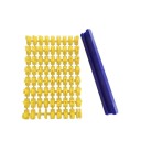 Abecedario cerámico números y letras 122 x 81 mm Sellos en relieve Molde de embosado DIY Arcilla polimérica Prensa de plástico para decoraciones 1