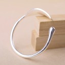 Åbent armbånd med blad til kvinder 5