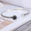 Åbent armbånd med kugle til kvinder A1677 4