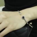 Åbent armbånd med sten til kvinder H112 2