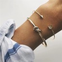 Åbent armbånd til kvinder, 2 stk. 2
