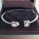 Åbent armbånd til kvinder, glitrende 3