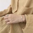 Åbent armbånd til kvinder med smilende ansigt 5