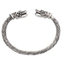 Åbent armbånd til mænd med drager 2