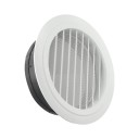 Abertura de ventilação redonda 100 mm 140x65x92 mm Grelha de plástico ajustável ABS Tampa lamelar para parede e teto Tampa de ventilação resistente 1