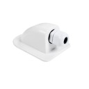 Abertura simples para entrada de cabo para painel solar Entrada de telhado Autocaravana Caravana Iate Automóvel Suporte de cabo Branco 107x71x44mm 1