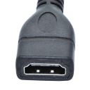 Abgewinkeltes Mini-HDMI-auf-HDMI-M/F-Verlängerungskabel 2