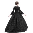 Abiti da ballo medievali per donna con maniche a campana e scollatura quadrata con pizzo e gonna ampia per eventi in costume e servizi fotografici 6