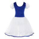 Abiti da ballo per ragazze con gonna in tulle e lacci in poliestere spandex cotone lycra abbigliamento per balletto e spettacoli 8