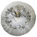 Abiti da danza per bambini con gonna in tulle in poliestere bianca decorati per balletto e spettacoli di danza 3