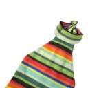 Abiti mini aderenti da donna in maglia con righe orizzontali senza maniche con colletto alto e legatura dietro il collo e schiena scoperta 15