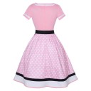 Abiti retro a pois da donna 7