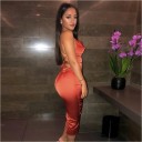 Abito midi sexy con schiena scoperta 4