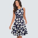 Abito mini da donna senza maniche A2501 5