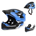 Abnehmbare Ganzgesichtshelme für Kinder Sicherheits-Sporthelm für Radfahren Skateboarding Rollschuhlaufen 52–56 cm PC+EPS 2