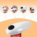 Abrelatas eléctrico blanco con corte automático Tapa sin bordes afilados Operación simple con un solo botón Diseño ergonómico 5
