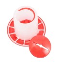 Abreuvoir pour volaille 1,5 kg Abreuvoir en plastique 18,3 x 15,3 cm 3