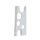 Abridor de tapones 6 x 2,8 cm de acero inoxidable Herramienta caliente para pegamento universal para pestañas Cabezal antienganche Accesorios cosméticos 3