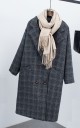 Abrigo de cuadros para mujer A1890 6