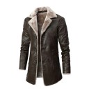 Abrigo de cuero para hombre 4