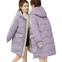 Abrigo de invierno con capucha para mujer 7