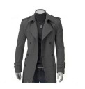 Abrigo de invierno para hombre con cinturón J1569 4