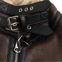 Abrigo de invierno para mujer Cierre con cremallera Cuello de felpa Cinturón en la cintura Fabricación en poliéster Abrigo elegante y cálido para invierno Abrigo estiloso para épocas frías 3