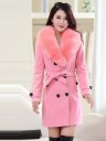 Abrigo de invierno para mujer con cuello distintivo J3021 10