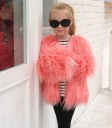 Abrigo de piel de invierno para niñas J3141 11