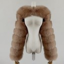 Abrigo de piel de mujer P2540 6