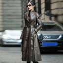 Abrigo de piel para mujer P1510 6