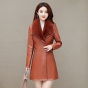 Abrigo de piel para mujer P2309 4