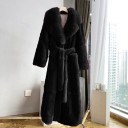 Abrigo de piel sintética para mujer P1769 9