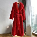 Abrigo de piel sintética para mujer P1769 10