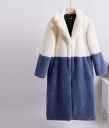 Abrigo de piel sintética para mujer P1826 8