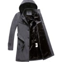 Abrigo largo de hombre con pelo J1550 4